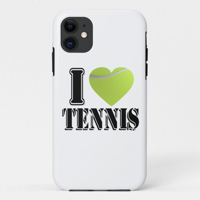 I Herz-Tennis Case-Mate iPhone Hülle (Rückseite)