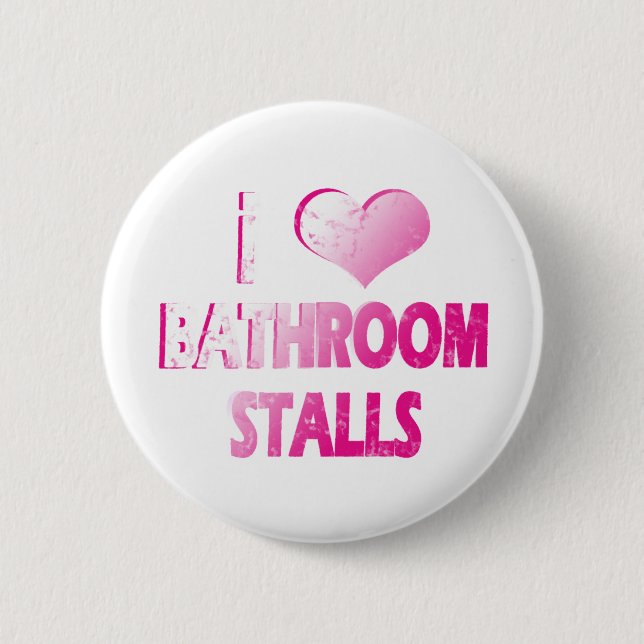 I Herz-Toilettenkabinen Button (Vorderseite)