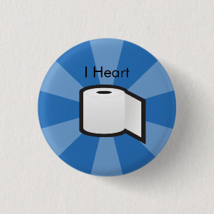 I Herz-Toilettenpapier Button