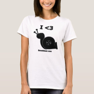 I Herz-Turbo-Schnecke - der T - Shirt der Frauen