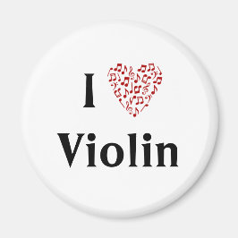 I Herz-Violine - Musikinstrument Magnet