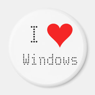 I Herz Windows Magnet