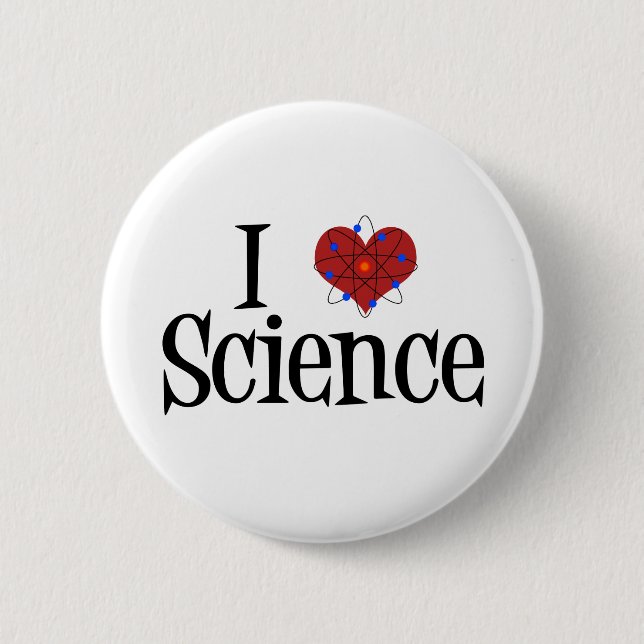 I Herz-Wissenschaft Button (Vorderseite)