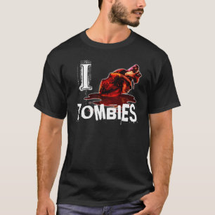 I HERZ-ZOMBIES - Schwarzes/Weiß T-Shirt
