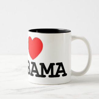 I Herzobama-Tasse Zweifarbige Tasse