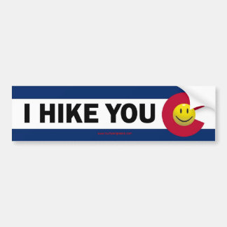 I Hike You Colorado Bumper Sticker Autoaufkleber