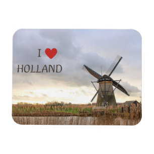 I ♥ Holland  Flexibler Fotomagnet  Magnet