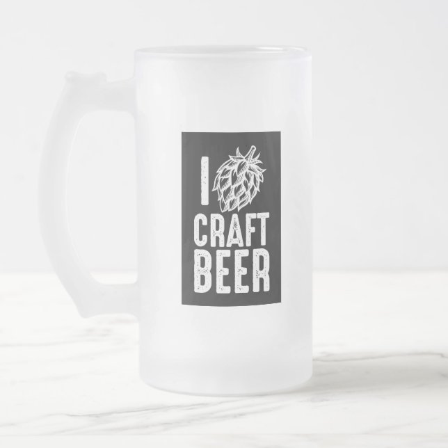 I Hop Craft Biere Mattglas Bierglas (Links)