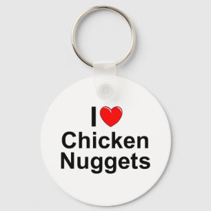 I Huhn-Nuggets der Liebe-(Herz) Schlüsselanhänger