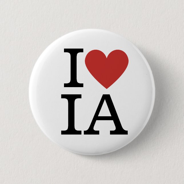 I ❤️ IA Internes Audit für Mitarbeiter CUSTOM-Butt Button (Vorderseite)