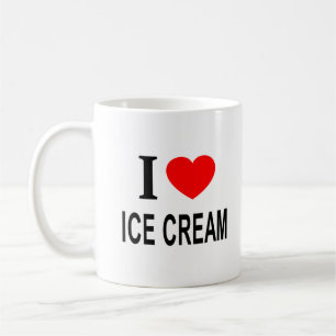 I ❤️ ICE CREAM I LIEBE ICE CREAM I HERART ICE CREA KAFFEETASSE