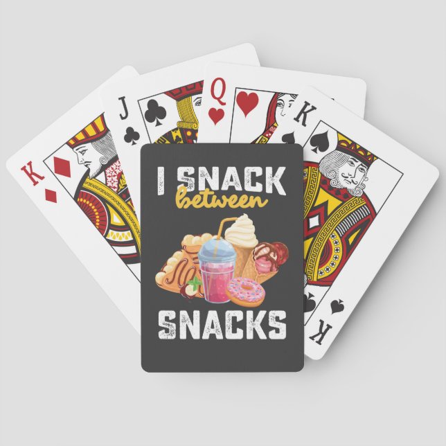 I Imbiss zwischen Snacks Küche Liebhaber süßen Spielkarten (Rückseite)