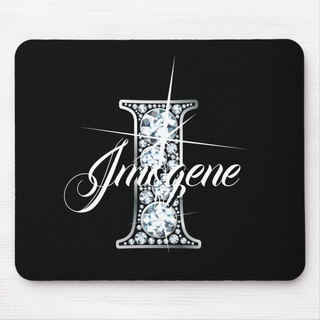 I Imitate Diamond Blende Monogramm Mousepad (Vorne)
