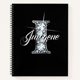 I Imitate Diamond Blende Monogramm Notizbuch