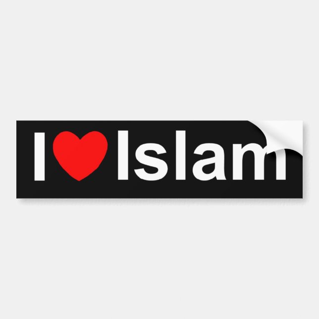 I Islam der Liebe-(Herz) Autoaufkleber (Vorne)