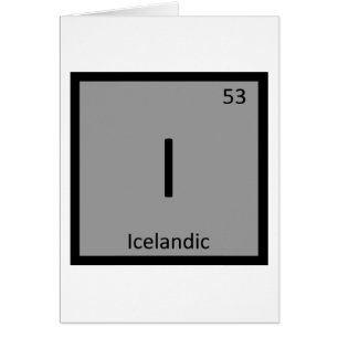 I - Isländisches Pony-Pferd Chemie-Element
