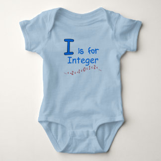 I ist für ganze Zahl Baby Strampler