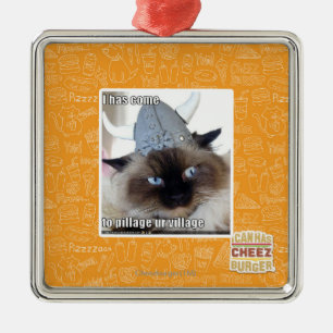 I ist gekommen, ur Dorf zu plündern Silbernes Ornament