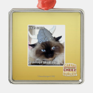 I ist gekommen, ur Dorf zu plündern Silbernes Ornament