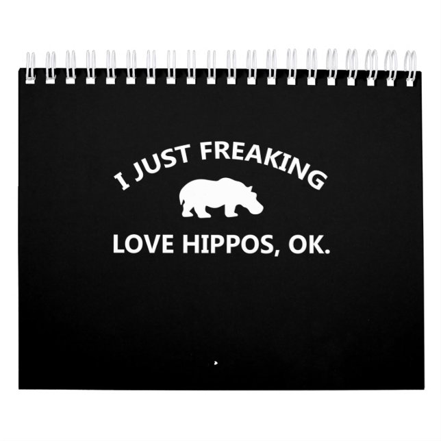I Just Freaking Love Hippos Gift Kalender (Titelbild)