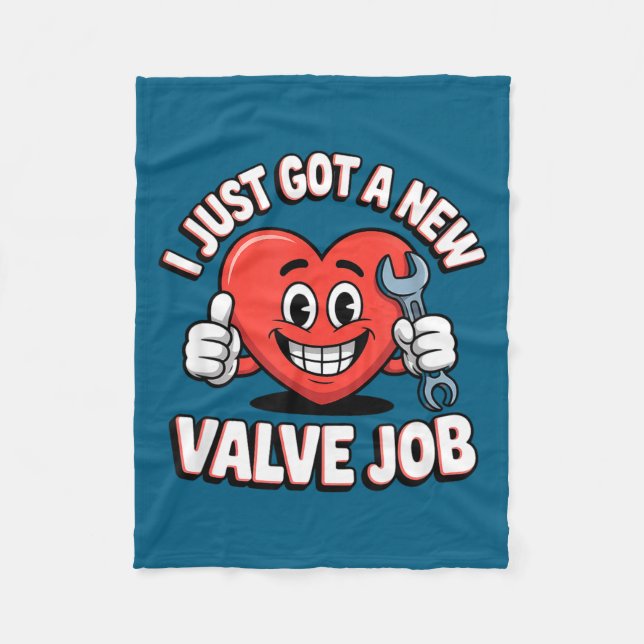 I Just Got A New Valve Job Open Heart Surgery  Fleecedecke (Vorderseite)