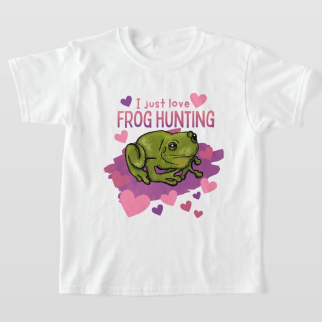 I just Liebe Frosch Jagen T-Shirt (Ablage )