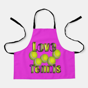 I just Liebe Tennis, Kinder Full Print Schürze