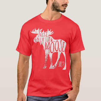 I Just Really Like Moose Stuff Christmas For Women T-Shirt