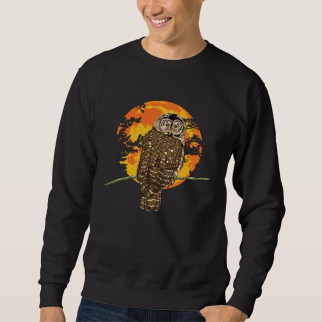I Just Really Love Owls Ok Women Big Owl  Birds Lo Sweatshirt (Vorderseite)