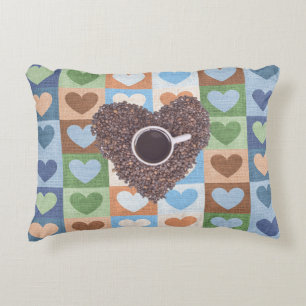 ♥ I Kaffee-kundenspezifisches Zierkissen