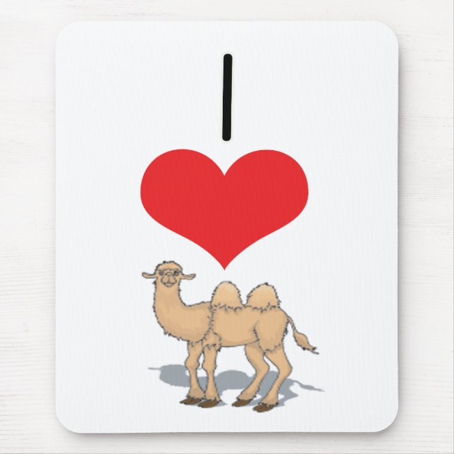 I Kamele des Herz-(Liebe) Mousepad (Vorne)