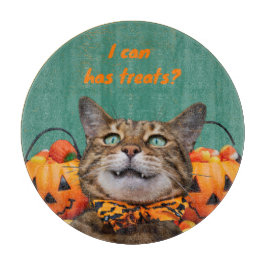 i Kann Leckereien Cat Round Cutting Board Schneidebrett
