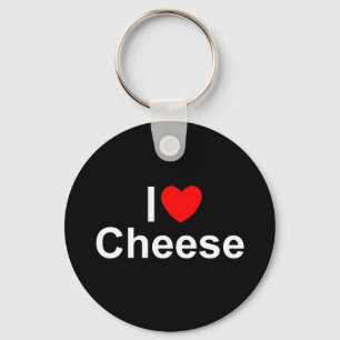 I Käse der Liebe-(Herz) Schlüsselanhänger