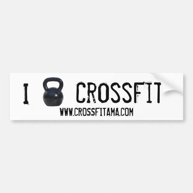 I kettlebell CrossFit Bumper Autoaufkleber (Vorne)