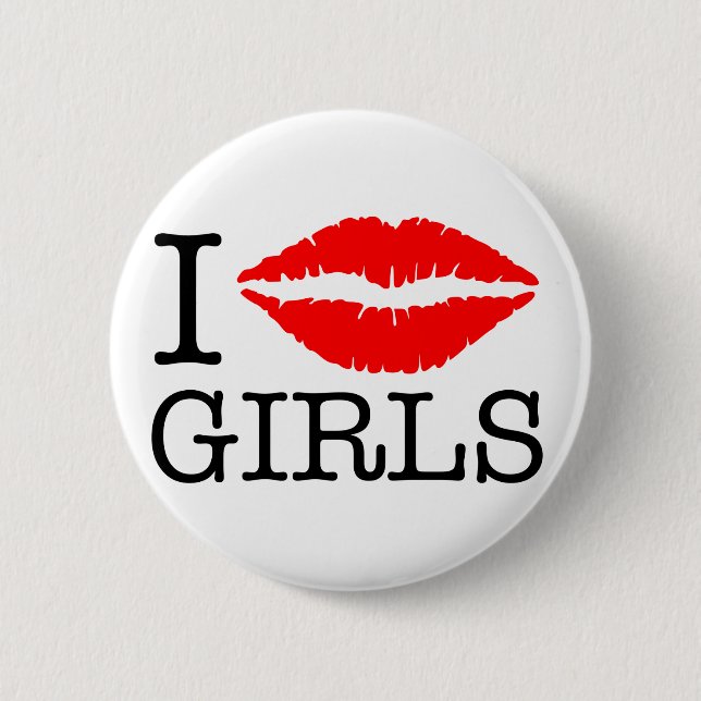 I KISS GIRLS BUTTON (Vorderseite)