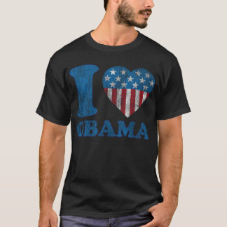 I klassische Sterne LiebeObama - Herz-Shirt der T-Shirt
