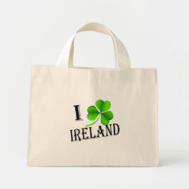 I Kleeblatt Irland bk ttcent Mini Stoffbeutel