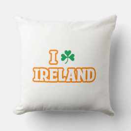 "I [KLEEBLATT] IRLAND" Drehkissen Kissen