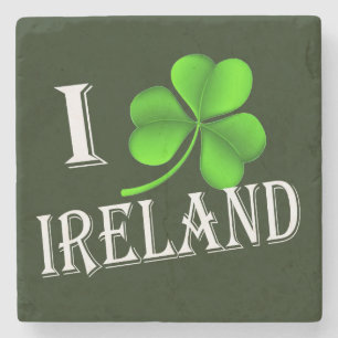 I Kleeblatt Irland Tragfähigkeit Küste Steinuntersetzer