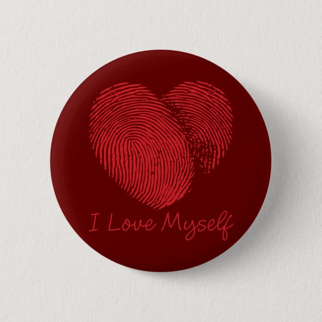I Knopf der Liebe-selbst Button (Vorderseite)