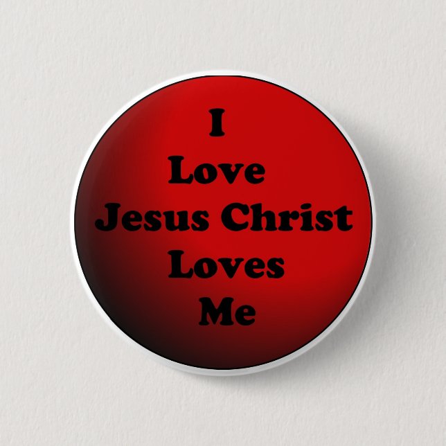I Knopf Liebe-Jesuss Christus Button (Vorderseite)