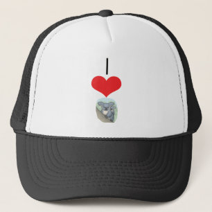 I Koala des Herz-(Liebe) Truckerkappe