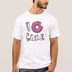 I Krapfen-Sorgfalt gebissener rosa Krapfen T-Shirt
