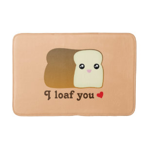 I Laib Sie Kawaii Brot-lustiges Badematte