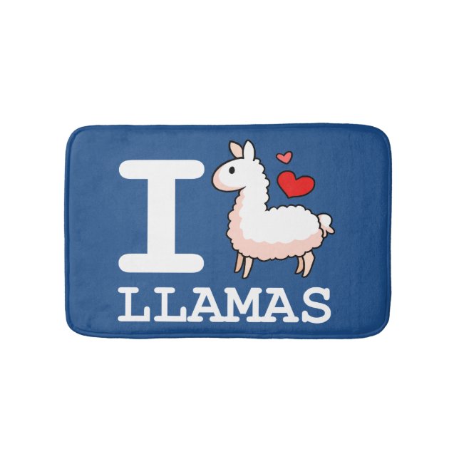 I Lama-Lamas Badematte (Vorderseite)