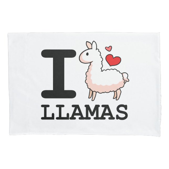 I Lama-Lamas Kissenbezug (Vorderseite)