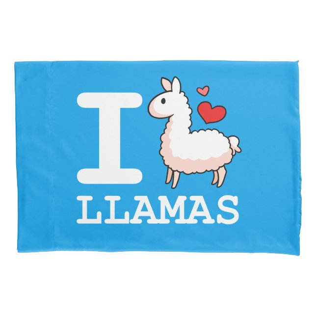 I Lama-Lamas Kissenbezug (Vorderseite)