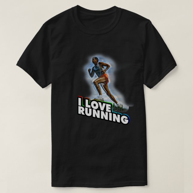 I Laufende Liebe (12) T-Shirt (Design vorne)