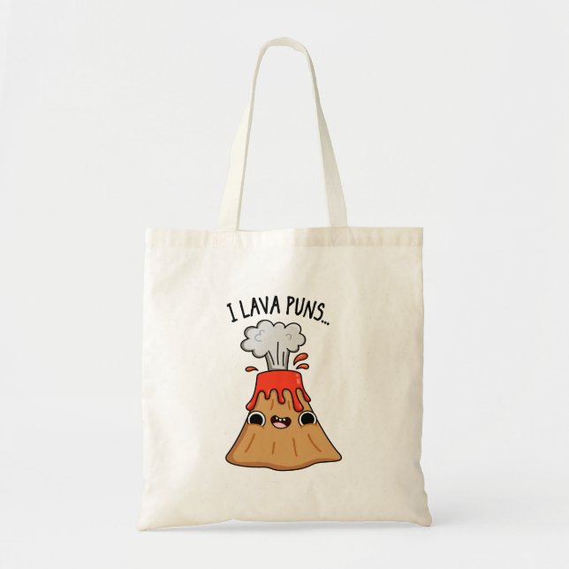 I Lava Puns Funny Geology Volcano Pun Tragetasche (Vorne)