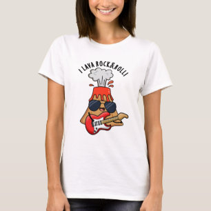 I Lava Rock and Roll Funny Volcano Pub T-Shirt
